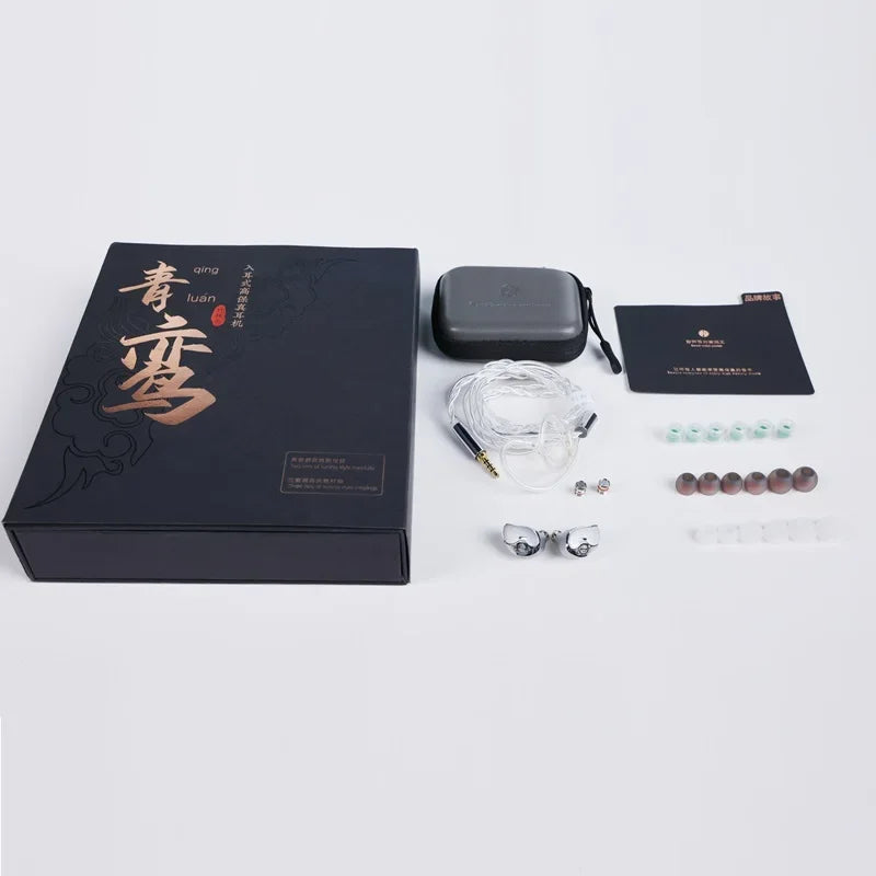 Zhulinniao Qingluan Z4 In-Ear Metal Headphones HiFi Sound Noise Cancelling for Music & Gaming Student And Office Use Techelectronicx