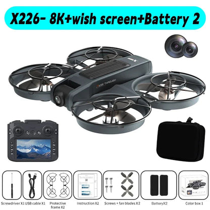 Xiaomi X226/X226VR Mini Drones 4K Professional Remote Control Helicopter Plane RC Dron With Screen Quadcopter Toys Gift for Kids Techelectronicx