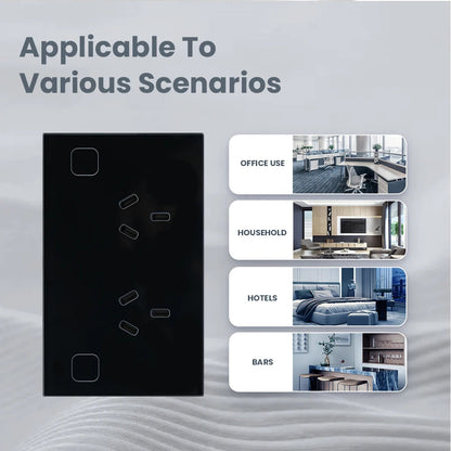 ZigBee Tuya Smart Wall Socket AU NZ ARG Electrical Plug Outlet Power Touch Switch Wireless Remote Contorl By Alexa Google Home Techelectronicx
