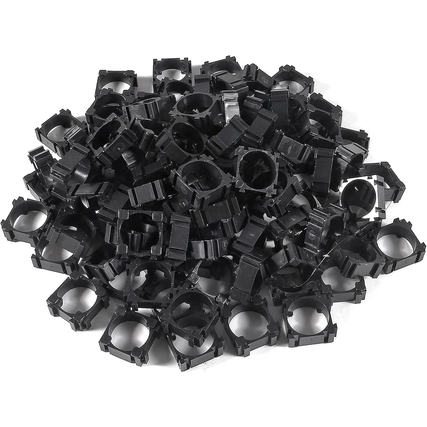 100Pcs 18650 Lithium Battery Holder, Plastic Battery Pack Bracket Cylindrical Cell Battery Stand Cell Spacer for DIY Fixed Batte Techelectronicx