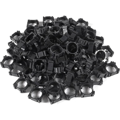 100Pcs 18650 Lithium Battery Holder, Plastic Battery Pack Bracket Cylindrical Cell Battery Stand Cell Spacer for DIY Fixed Batte Techelectronicx