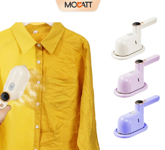 MOCATT Handheld Steam Clothing Iron Is Foldable,Fast Wrinkle Removal,Leak Proof,Portable Household Appliance For Travel Use Techelectronicx