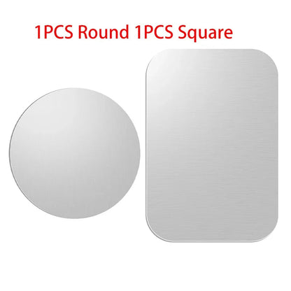 1/2/5/10pcs Magnetic Metal Plate Disk Car Phone Holder Stickers Magnetic Patch Sticker for Tablet Mobile Phone Car Stand Mount Techelectronicx