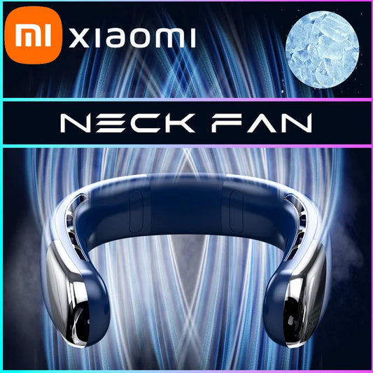 Xiaomi Portable Neck Fan MINI Electric Ventilador Silent Neckband Wearable Cooling FAN USB Rechargeable Neckband Air Cooler Techelectronicx