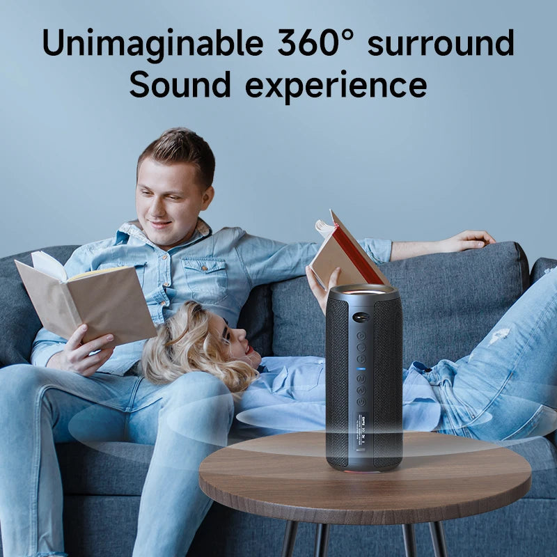 ZEALOT-S51Pro 40W High-power Bluetooth Speaker 3D Stereo Bass Bluetooth Speaker Portable IPX5 Waterproof Suitable TWS Boom Box Techelectronicx