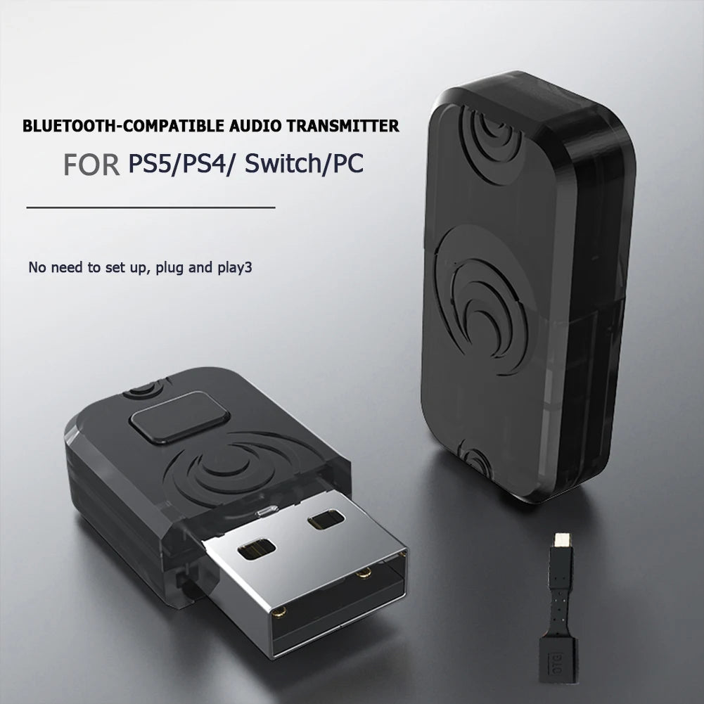 USB Bluetooth Adapter Aux Audio Receiver Transmitter USB Dongle Wireless Adapter 3.5mm AUX/RCA for Nintendo Switch PS5 PS4 PC TechElect