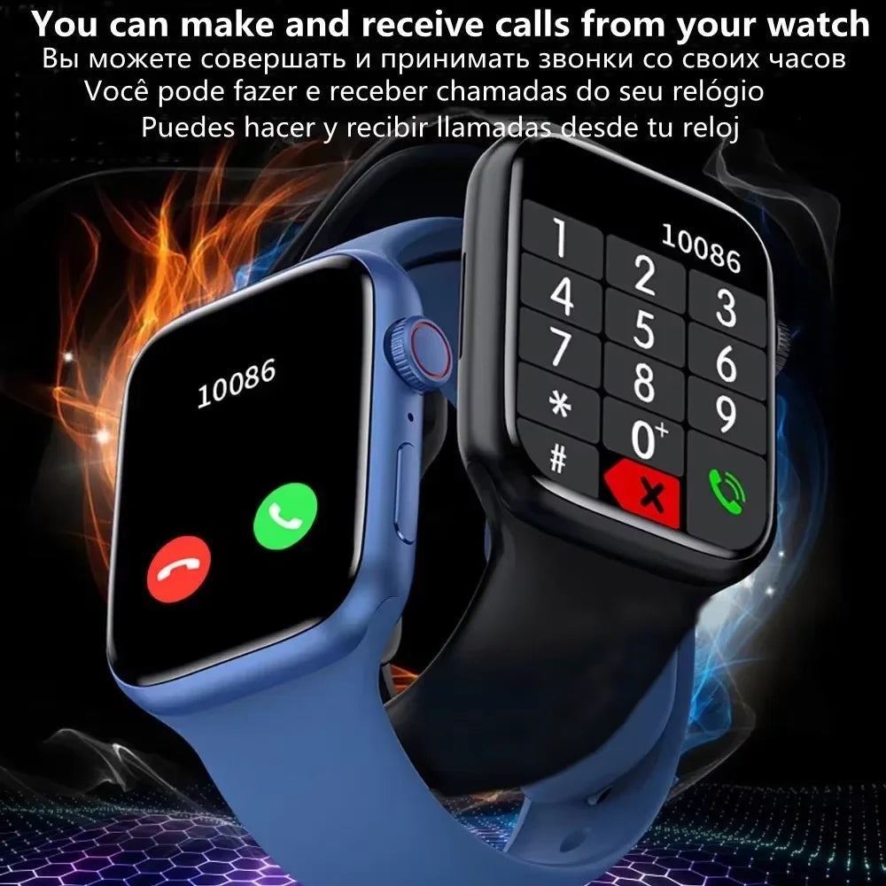 2025 2.01'' Smart Watch Bluetooth Call Play Music Smartwatch Fitness Clock Sport Waterproof Watches for Men Women iPhone Android TechElect