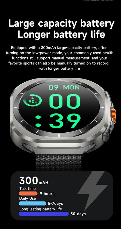 Z7 Ultra Smart Watch Men Women Watch 7 Ultra Amoled 415*415  BT Call Outdoor Sport Compass Watches ECG+PPG Waterproof SmartWatch Techelectronicx