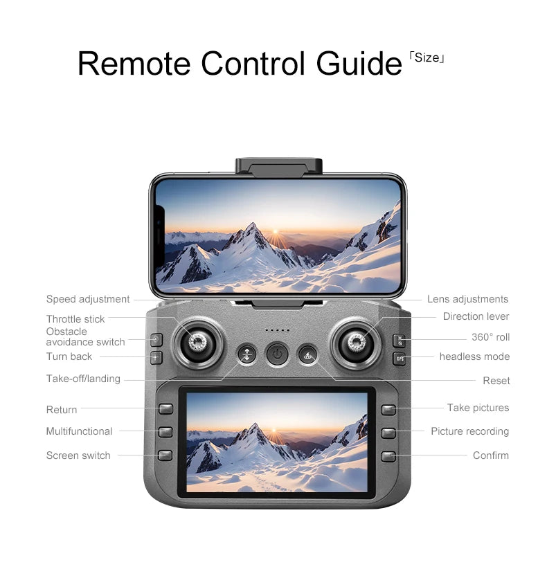 Xiaomi Mijia A14Pro max GPS Brushless 8K three Camera Optical Flow Obstacle Avoidance Foldable Quadcopter RC Distance Drone Toys Techelectronicx