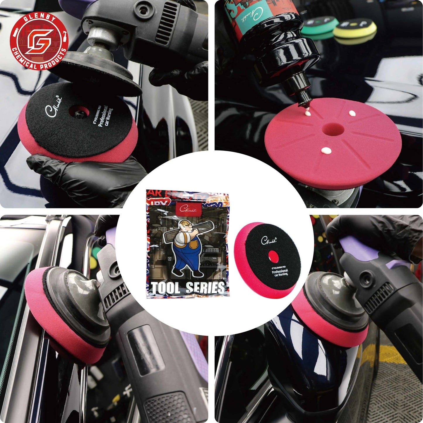 1 Pcs 5 Inch Sponge Buffing Pads Foam Polishing Pads Kit 6in Sanding Disc Wheels For Car Buffer Polisher Polishing Waxing Techelectronicx