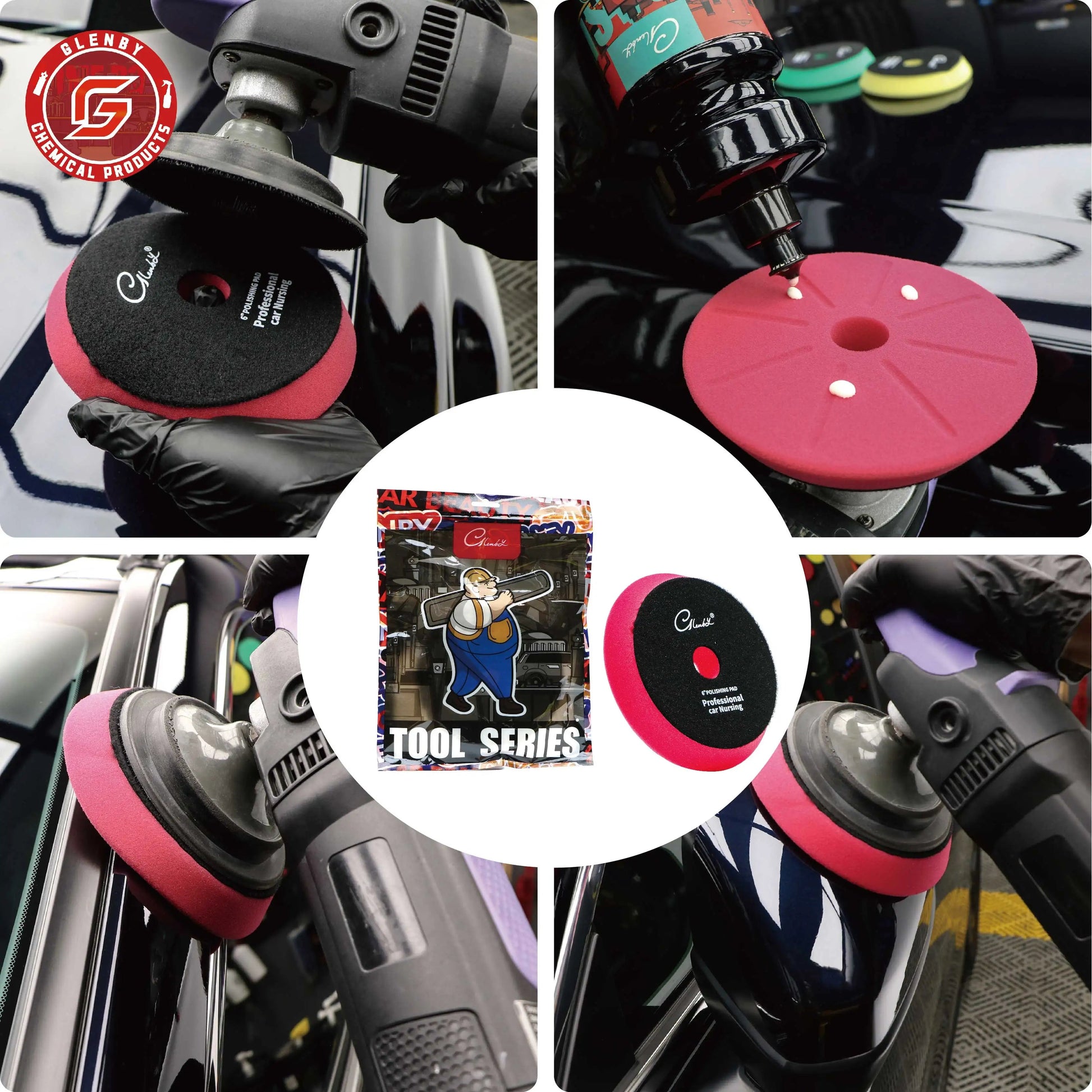 1 Pcs 5 Inch Sponge Buffing Pads Foam Polishing Pads Kit 6in Sanding Disc Wheels For Car Buffer Polisher Polishing Waxing Techelectronicx