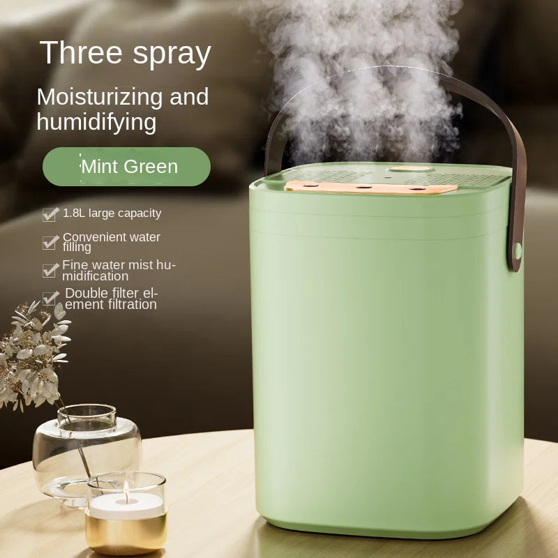 1.8L Household Aroma Humidifier Fragrance diffuser Large Capacity USB Charging Triple Sprayer 3 Modes Cycle Atomizer Ultrasonic Techelectronicx
