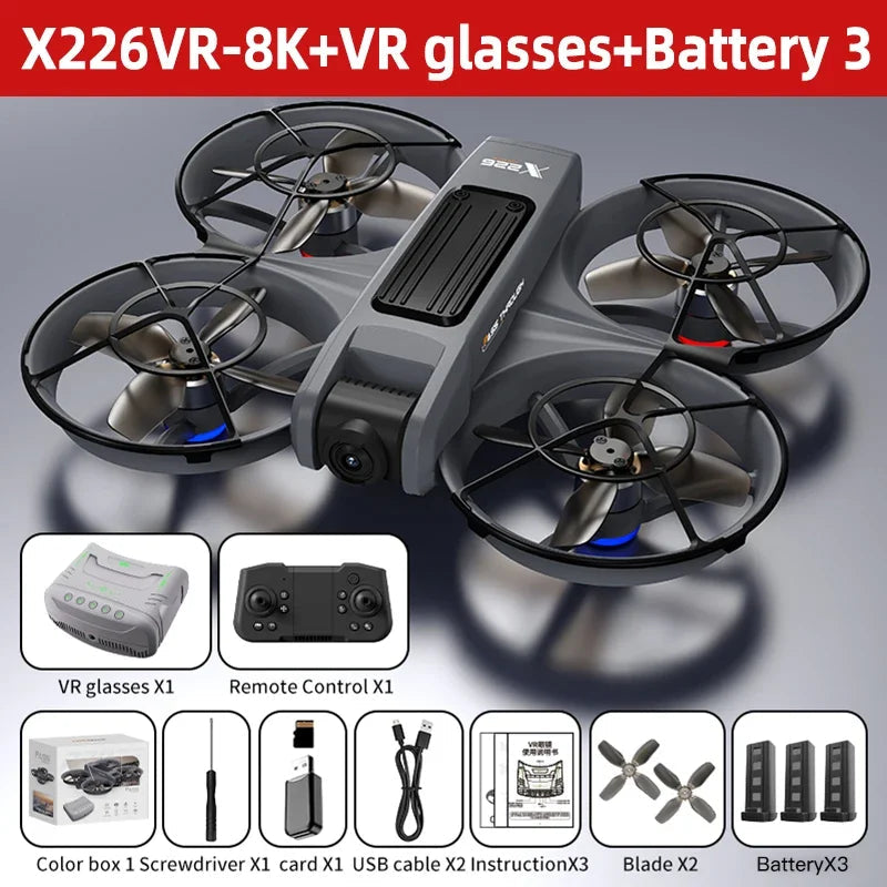 Xiaomi X226/X226VR Mini Drones 4K Professional Remote Control Helicopter Plane RC Dron With Screen Quadcopter Toys Gift for Kids Techelectronicx