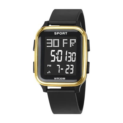 YIKAZE Sports Watch for Men Waterproof Multifunction Electronic Watch Ultra-thin Men's LED Digital Wristwatch for Man Student Techelectronicx