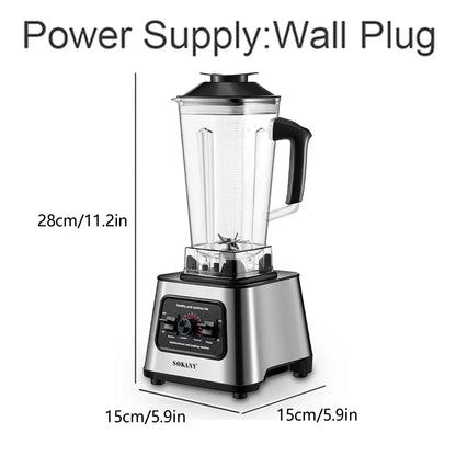 1 Sokany Plug Type 2.5L Multifunctional Wall Breaking Machine, Blender, Ice Crusher, Cooking Machine SK-999 6000W High-power TechElect