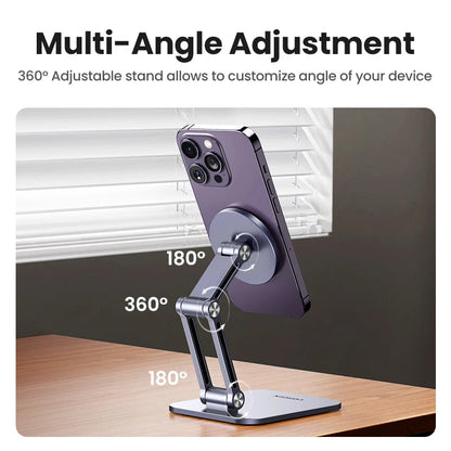 【New】UGREEN Magnetic Phone Holder Aluminum Cell Phone Stand For Magsafe iPhone 16 15 14 Pro Xiaomi Samsung Mobile Phone Holder Techelectronicx