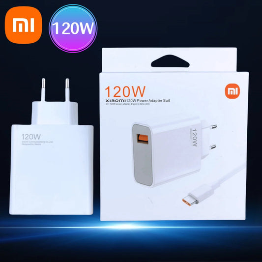 120w Original Xiaomi Charger Turbo Super Fast Charge EU Adapter Type C Cable For Mi 13t 12s Redmi Note 14 13 12 Pro Plus Phone Techelectronicx
