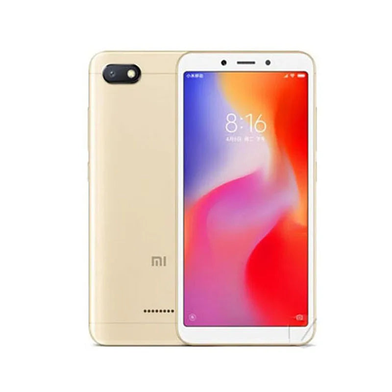 Xiaomi Redmi 6A Smartphone 5.45'' Full Screen AI Face Helio A22 Processor google play used phone Techelectronicx