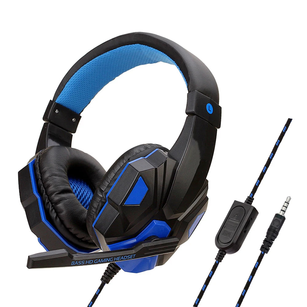 Wired PS4/PS5/Xbox/Smartphone/PC Headset Gaming Headset 120° Adjustable Gamer Headset with Noise Cancelling Microphone - TechElect