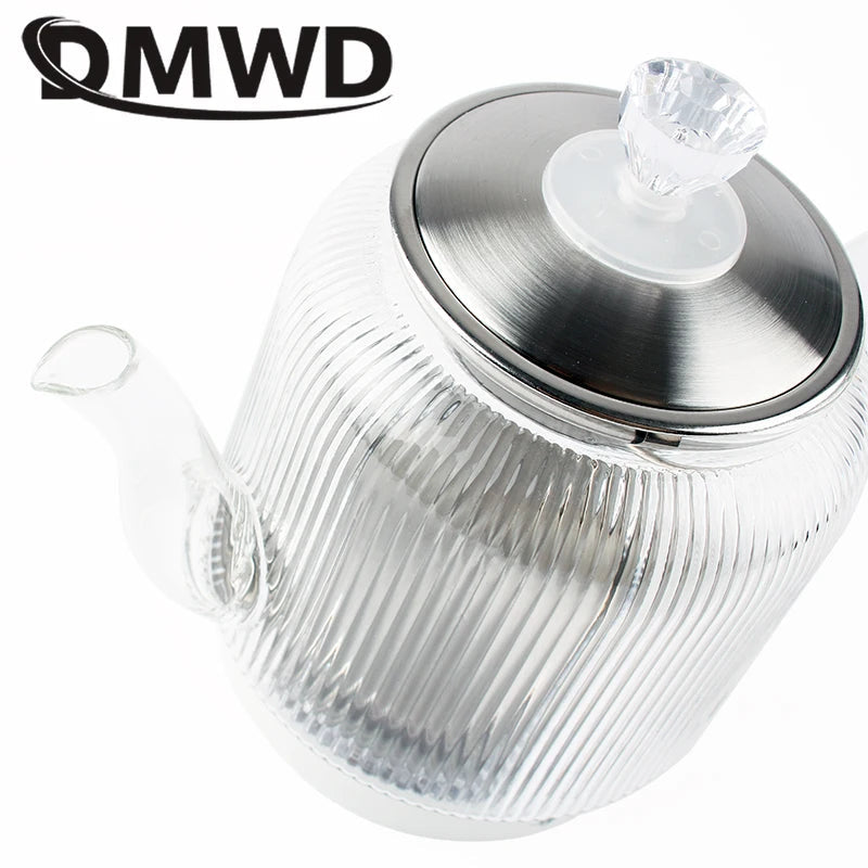 1.2L MINI Electric Kettle Glass Quick Heating Hot Water Boiling Teapot Blue Light Heater Pot Boiler Auto-Power Off Cooker Cup EU Techelectronicx