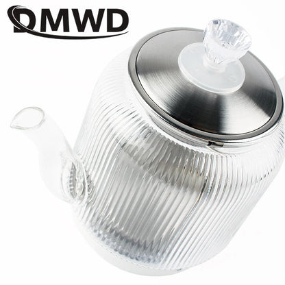 1.2L MINI Electric Kettle Glass Quick Heating Hot Water Boiling Teapot Blue Light Heater Pot Boiler Auto-Power Off Cooker Cup EU Techelectronicx