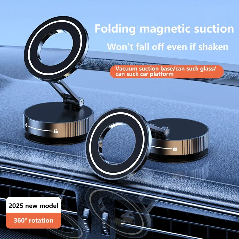 Xiaomi Super Strong Magnetic Phone Holder Foldable Design 360° Adjustable Vacuum Car Mount For Car Desk Bathroom Phone Holder Techelectronicx