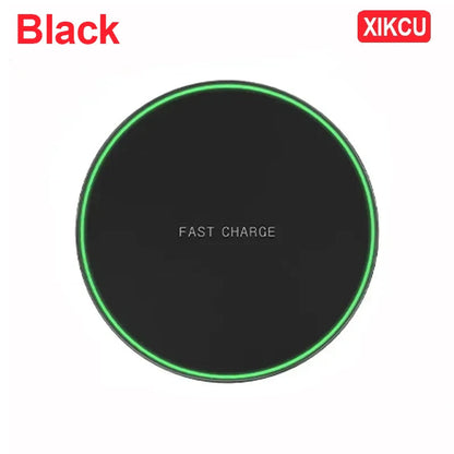 XIKCU New Wireless Charger For iPhone 16 15 14 13 12 Pro Max Induction Fast Charging Pad Dock Station For Samsung S23 S22 Xiaomi TechElect