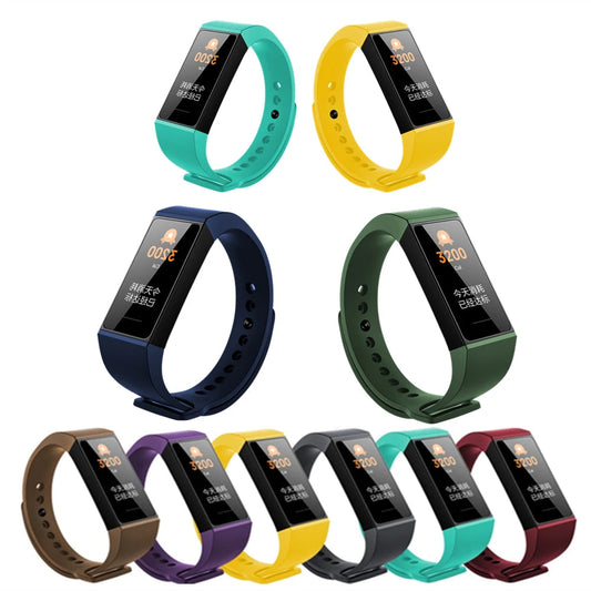 Xiaomi Mi Band 4C Silicone Wrist Strap - Sporty & Soft Replacement for Redmi Band & Mi Band 4C TechElect