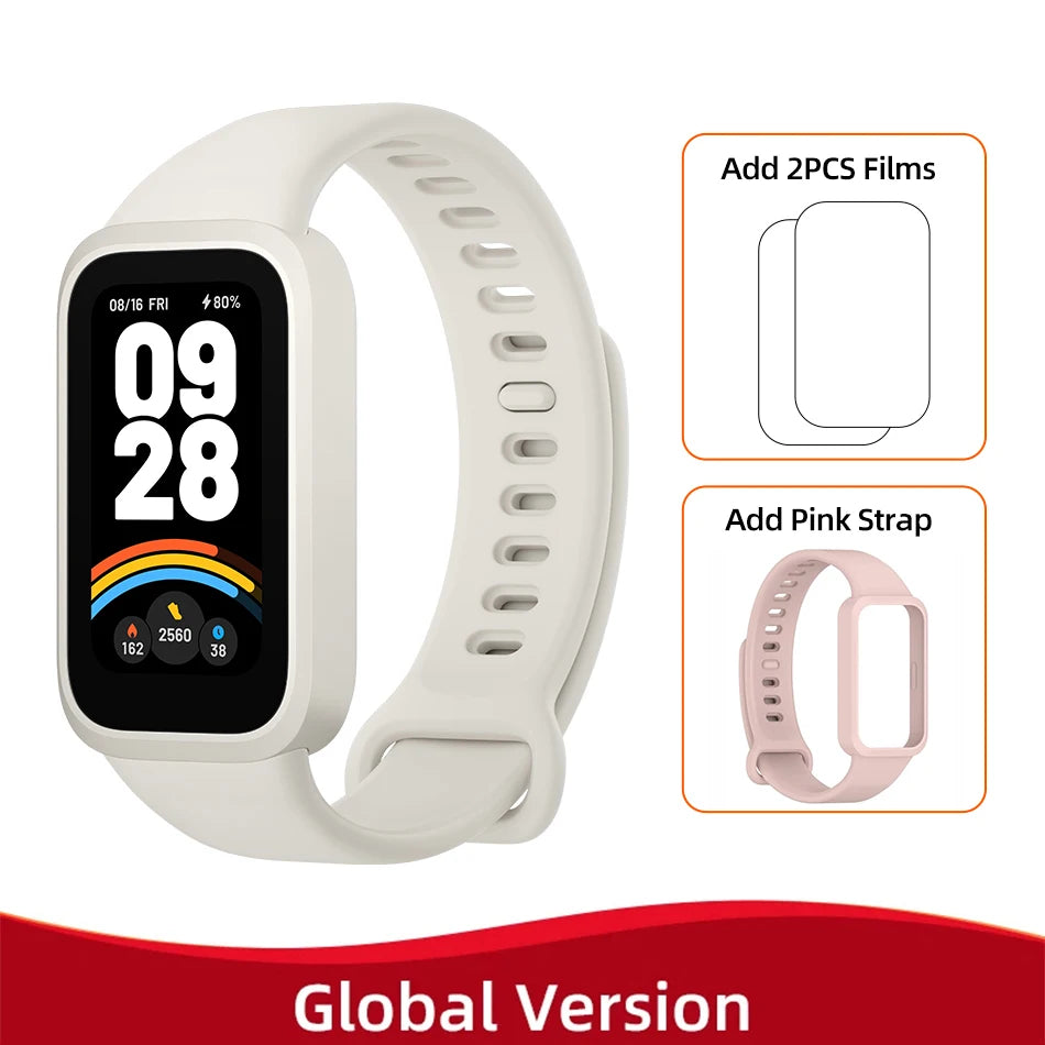 Xiaomi Mi Band 9 Active Global Version Smart Bracelet 9 Color 1.47" TFT Display 50+ Sport Modes Blood Oxygen Monitor Wristband Techelectronicx