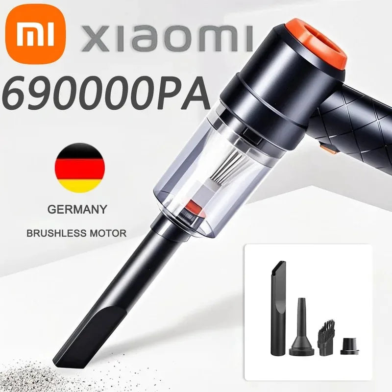 Xiaomi Wireless 690000Pa Car Vacuum Portabale Cleaner Cordless Handheld Vacuum High-power Vacuum Cleaner For Home Office Car New Techelectronicx