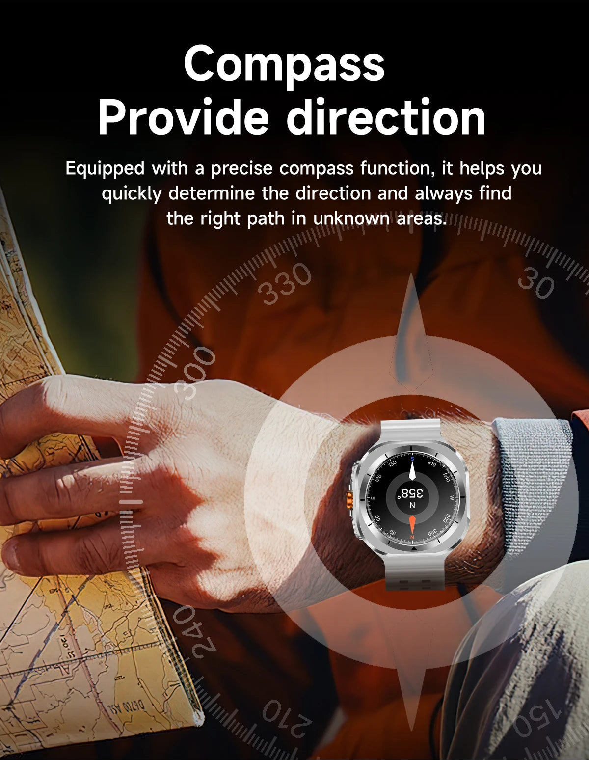 Z7 Ultra Smart Watch Men Women Watch 7 Ultra Amoled 415*415  BT Call Outdoor Sport Compass Watches ECG+PPG Waterproof SmartWatch Techelectronicx