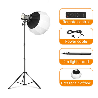 100W Photography LED Video Light  Daylight-Balanced Sun Lamp for Portrait Flash Studio Accessories Youtube Live Techelectronicx