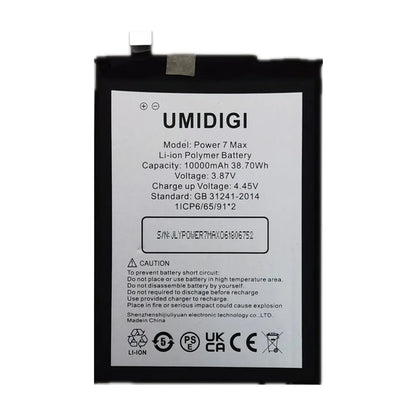 10000mAh 100% Original Battery For Umi Umidigi Power 7 Max Power7 Max Phone Batteries Techelectronicx