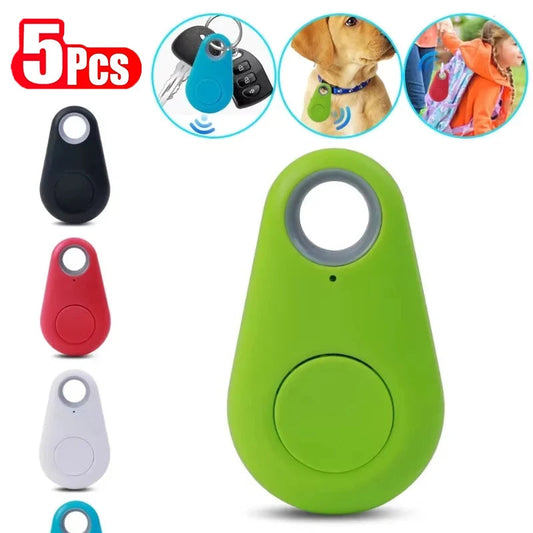 1-5pcs Wireless Mini GPS Tracker Anti-lost Alarm Key Child Bag Wallet Finder Bluetooth APP Locator Smart Tag For Ios and Android Techelectronicx