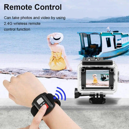 2.0" Action Camera Ultra HD 4K 30FPS WiFi Underwater Cameras Waterproof Helmet Bicycle Video Recording Cameras Outdoor Sport Cam TechElect