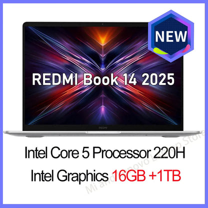 【World Premiere】REDMI Book 14 2025 NEW C5-220H 16G/32G+512GB/1TB 2.8K 120Hz Screen Techelectronicx