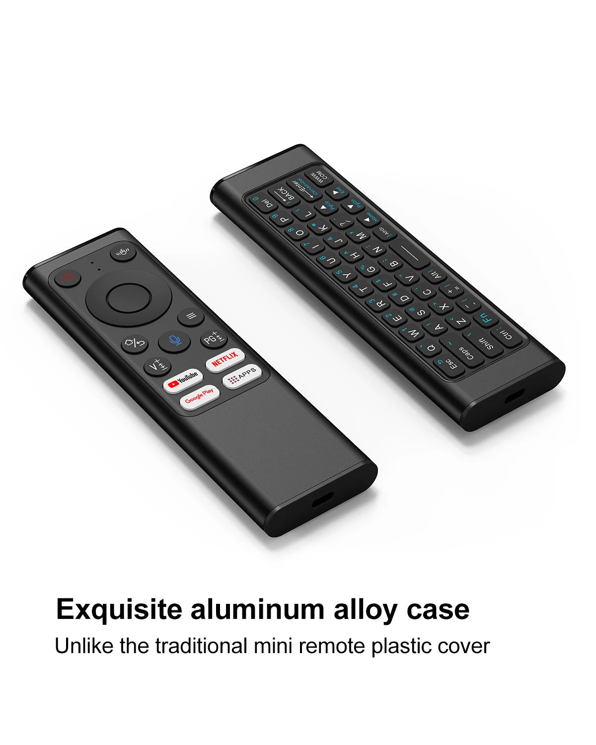 2.4G & Bluetooth Air Mouse with Keyboard for PC, TV, Laptop - IR Learning Function, Aluminum Shell, Wosung Remote Control Techelectronicx