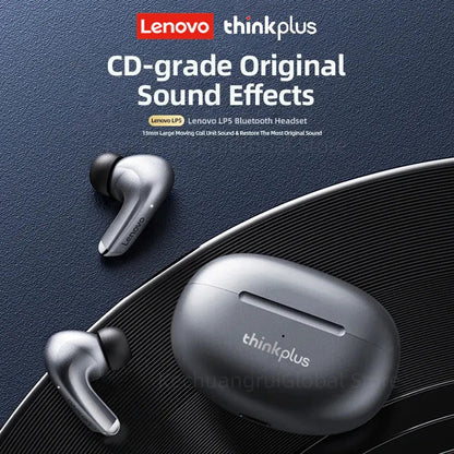 10pcs 100% Original Lenovo LP5 Wireless Bluetooth Earbuds /2pcs lenovolp5 HiFi Music Earphone with Mic Headphones Sports Headset Techelectronicx