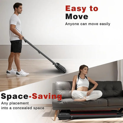 Portable Under Desk Treadmill with 2.5 HP, 265 lbs Capacity, Suitable for Home and Office Use, Easy Installation TechElect