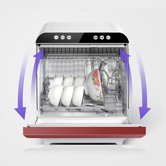 1200W Household Dishwasher Washing Machine Fully automatic Dishwashers Desktop Dish Washers Small Disinfecting Dishwasher Mini TechElect
