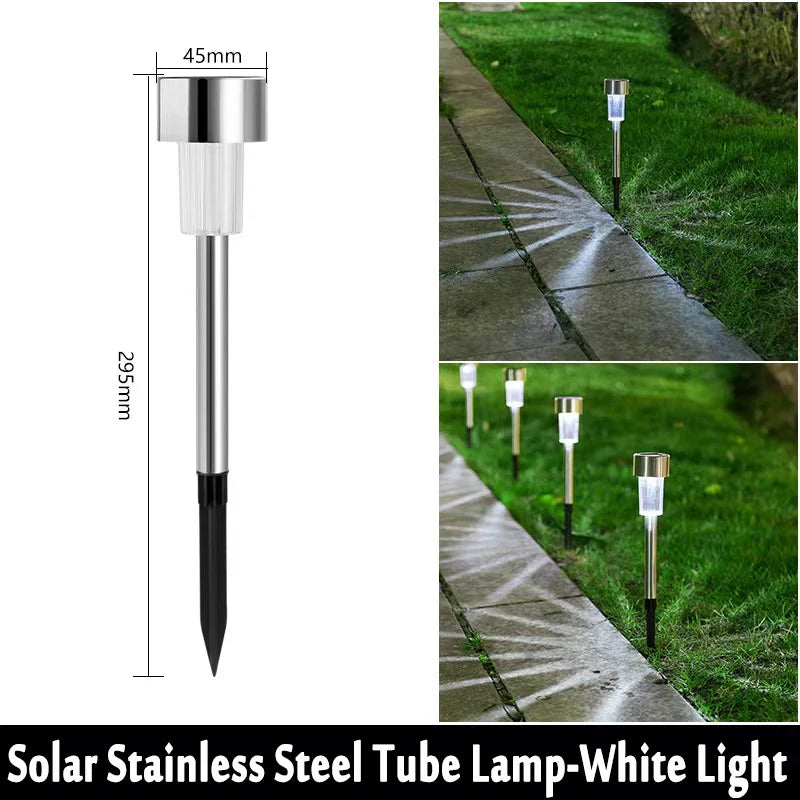 10Pack Solar Outdoor Lights Garden Lantern Solar Powered Lamp Waterproof Landscape Lighting Pathway Yard Lawn Garden Decoration Techelectronicx