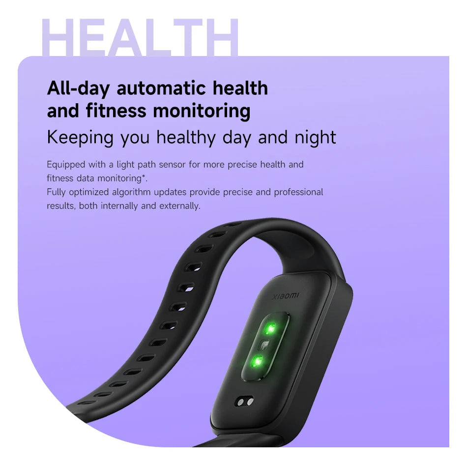 Xiaomi Mi Band 9 Active Global Version Smart Bracelet 9 Color 1.47" TFT Display 50+ Sport Modes Blood Oxygen Monitor Wristband Techelectronicx