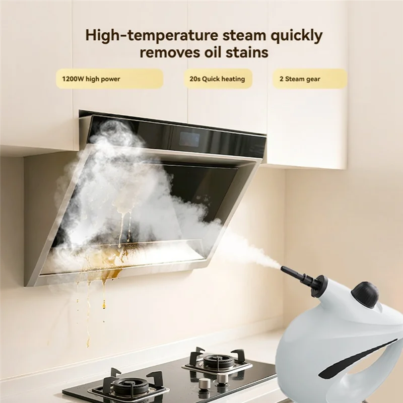 【FUXQ】Pressurized Steam Cleaner For Home Portable Handheld High Temperature Steam For Couch Clothes Car Seats Kitchen Techelectronicx