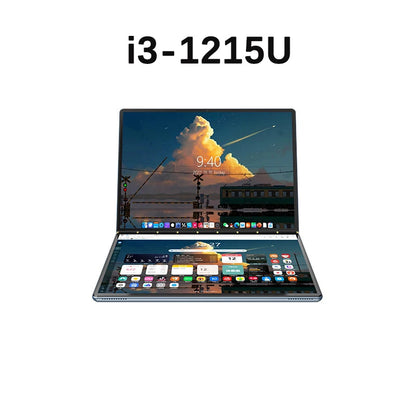YSJMNPC Dual Screen Laptop 10.9+10.95 Inch Touch Screen Notebook Intel i3 1215U N100 WIFI6 2 in 1 Laptop Tablet Computer Techelectronicx