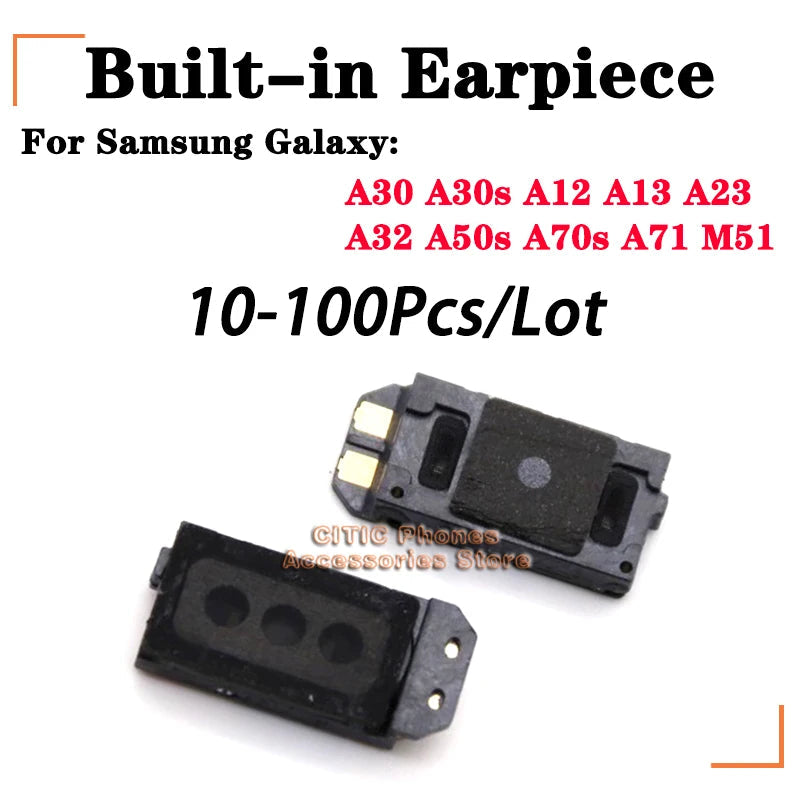 10-100Pcs/Lot New Built-in Earphone Earpiece Top Ear Speaker For Samsung Galaxy A12 A13 A23 A30 A30s A32 A50s A70s A71 M51 Techelectronicx