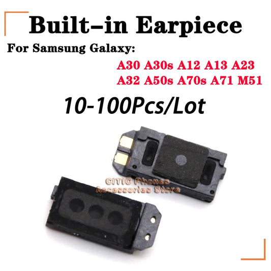 10-100Pcs/Lot New Built-in Earphone Earpiece Top Ear Speaker For Samsung Galaxy A12 A13 A23 A30 A30s A32 A50s A70s A71 M51 Techelectronicx