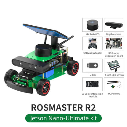 Yahboom ROSMASTER R2 ROS2 Robot Programmable Car Ackerman Structure for Jetson NANO/Orin NX SUPER/Orin NANO SUPER/Raspberry Pi 5 TechElect