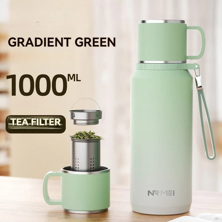 1.5L Thermos water bottle Stainless Steels Vacuum Flask Hot Coffee tea Water Heat Preservation Bottles Cold Tumbler drinkware TechElect