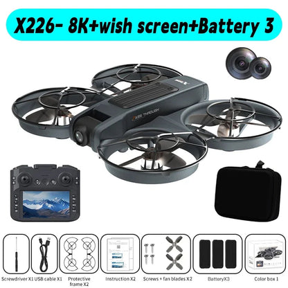 Xiaomi X226/X226VR Mini Drones 4K Professional Remote Control Helicopter Plane RC Dron With Screen Quadcopter Toys Gift for Kids Techelectronicx