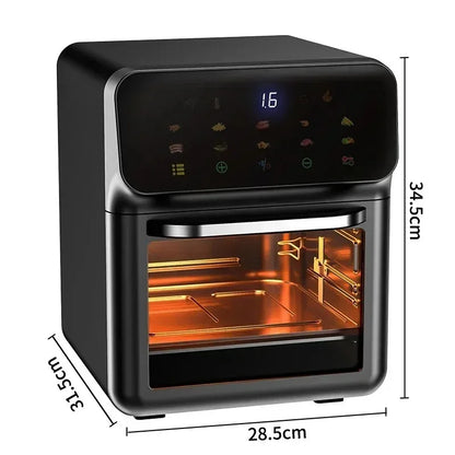 10L Electric Air Fryer Large Capacity Convection Oven Deep Fryer Without Oil Kitchen 360°Baking Viewable Window Home Appliance TechElect